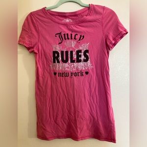 Juicy Couture | Pink “Juicy Rules” New York shirt